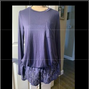NWT Mittoshop tunic-eyelet and drawstring waist